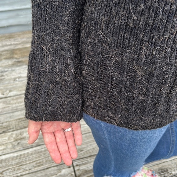 Vintage Vertigo Paris Anthropologie | Alpaca Shag Cardigan Sweater Bell … - Picture 8 of 9